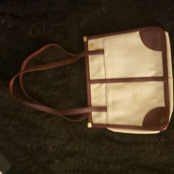 👜FS Originals canvas and leather shoulder bag 👜 - Picture 1 of 6